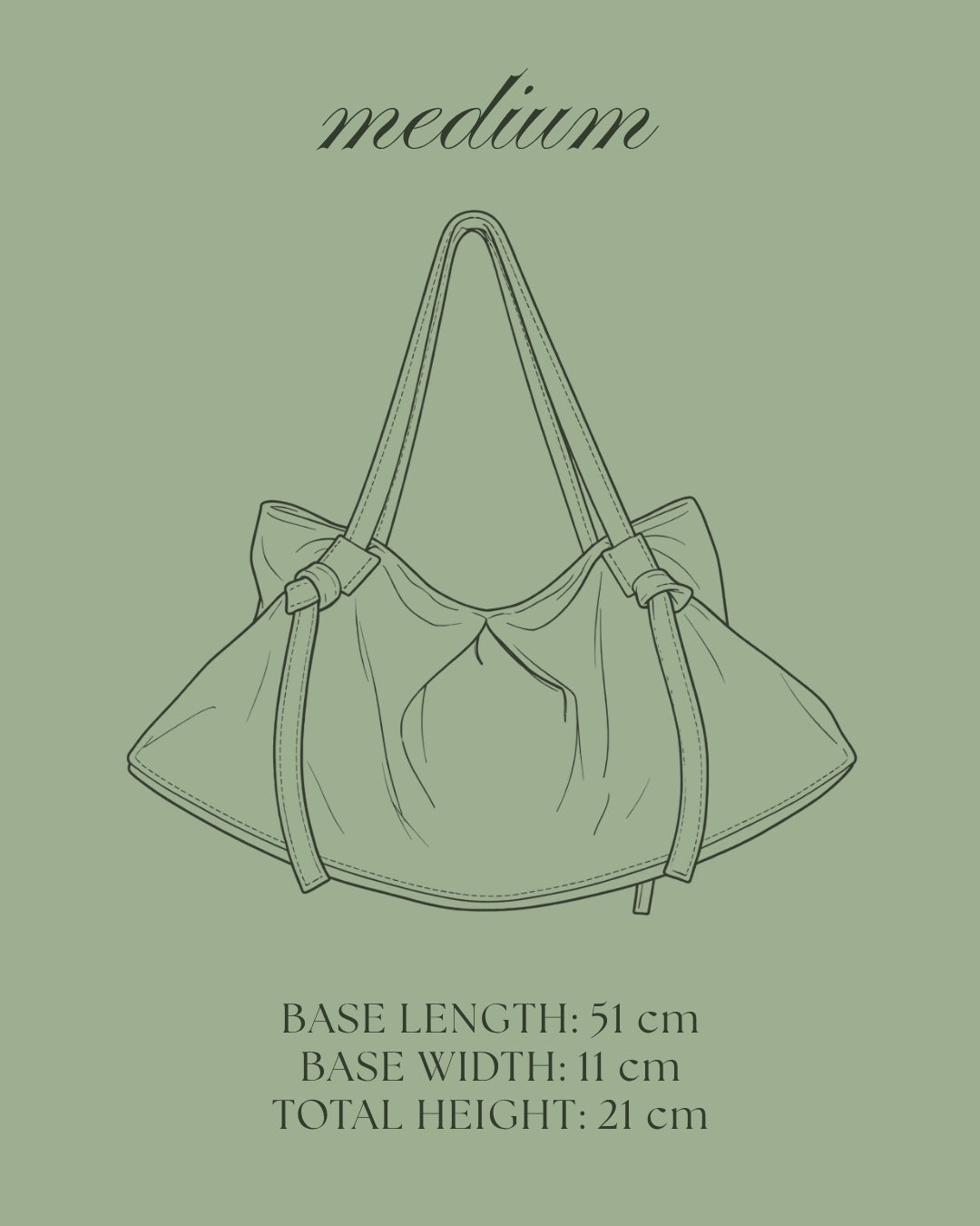 DUMPLING BAG IN OLIVE