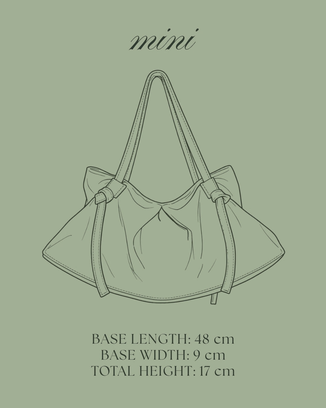 DUMPLING BAG IN OLIVE