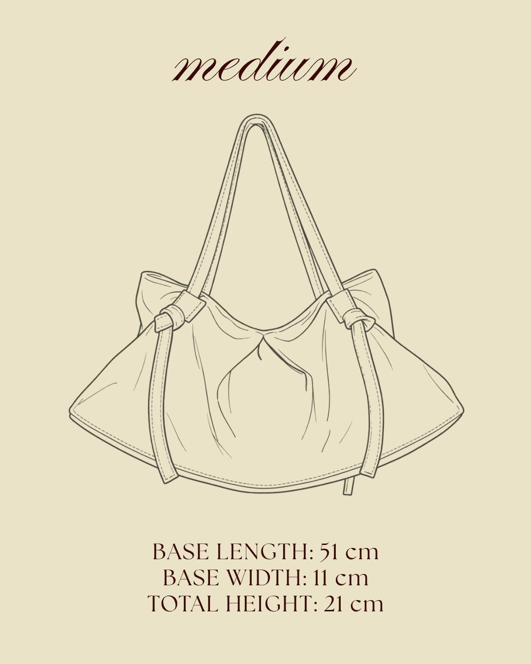DUMPLING BAG IN BUTTER GLOSS