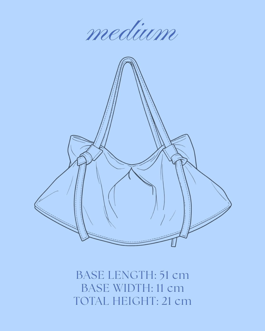 DUMPLING BAG IN INDIGO