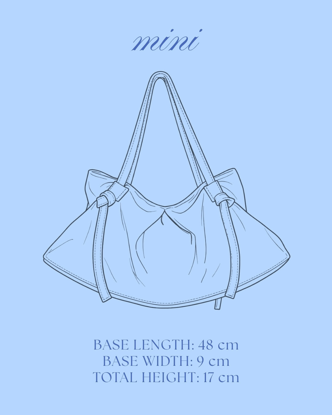 DUMPLING BAG IN INDIGO