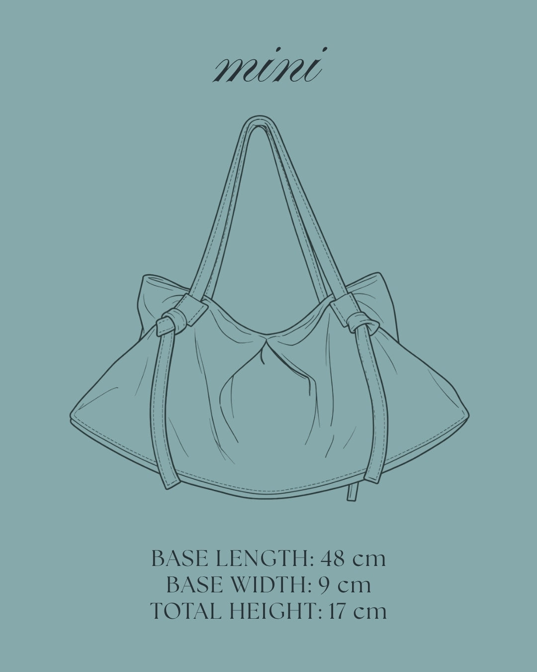 DUMPLING BAG IN TEAL