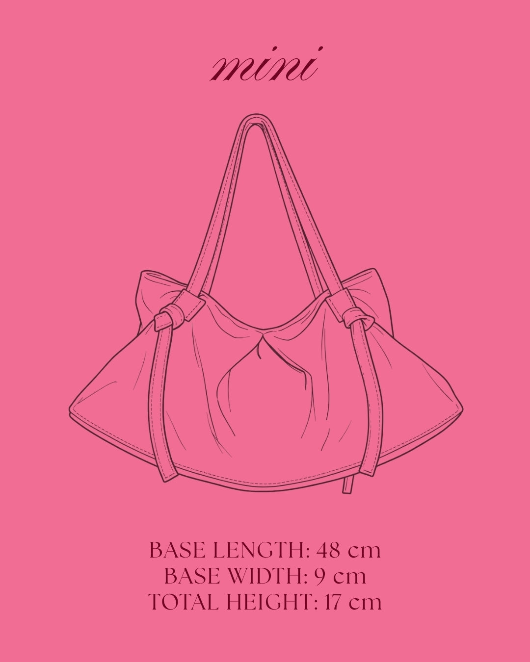 DUMPLING BAG IN RASPBERRY