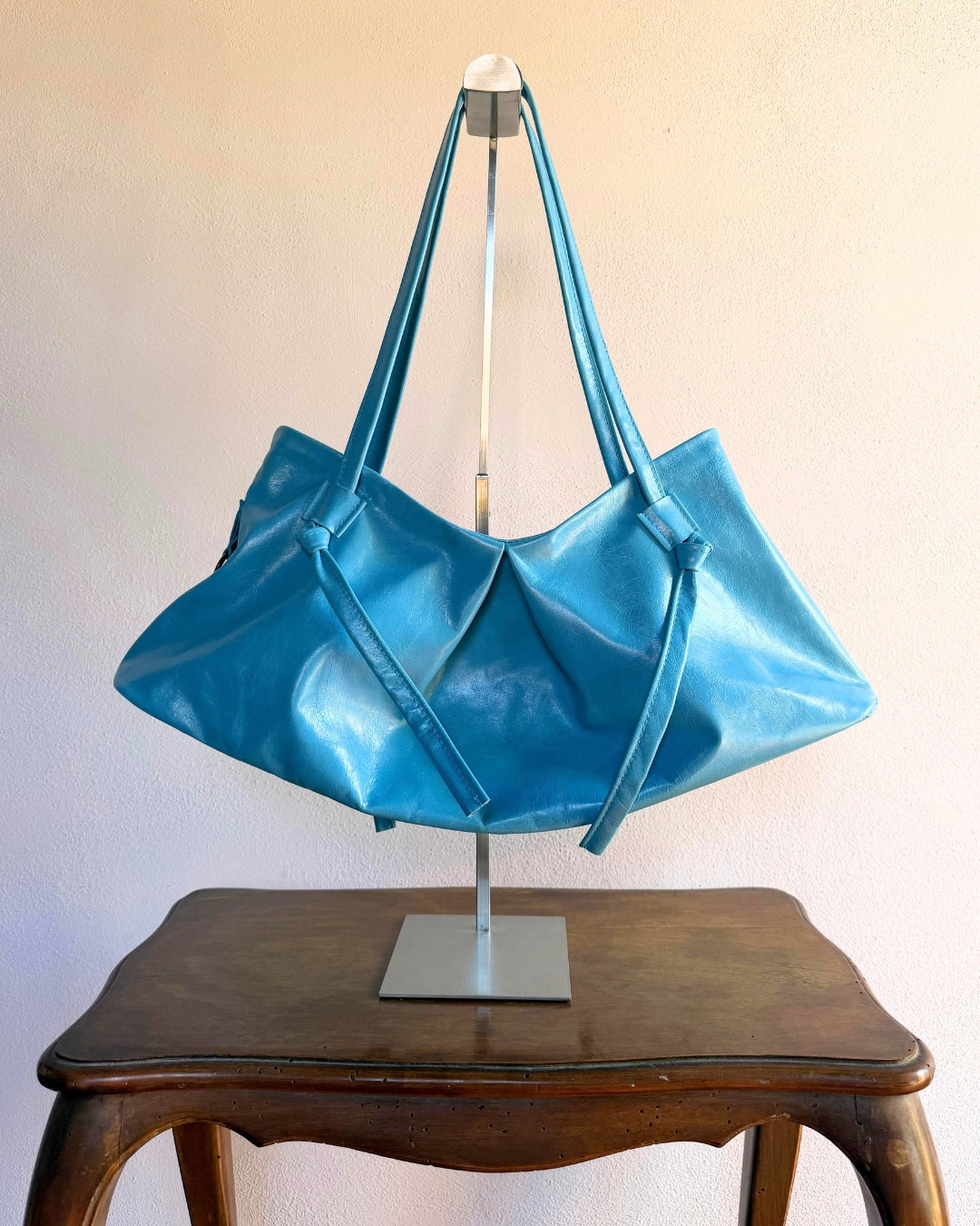DUMPLING BAG IN ACQUA