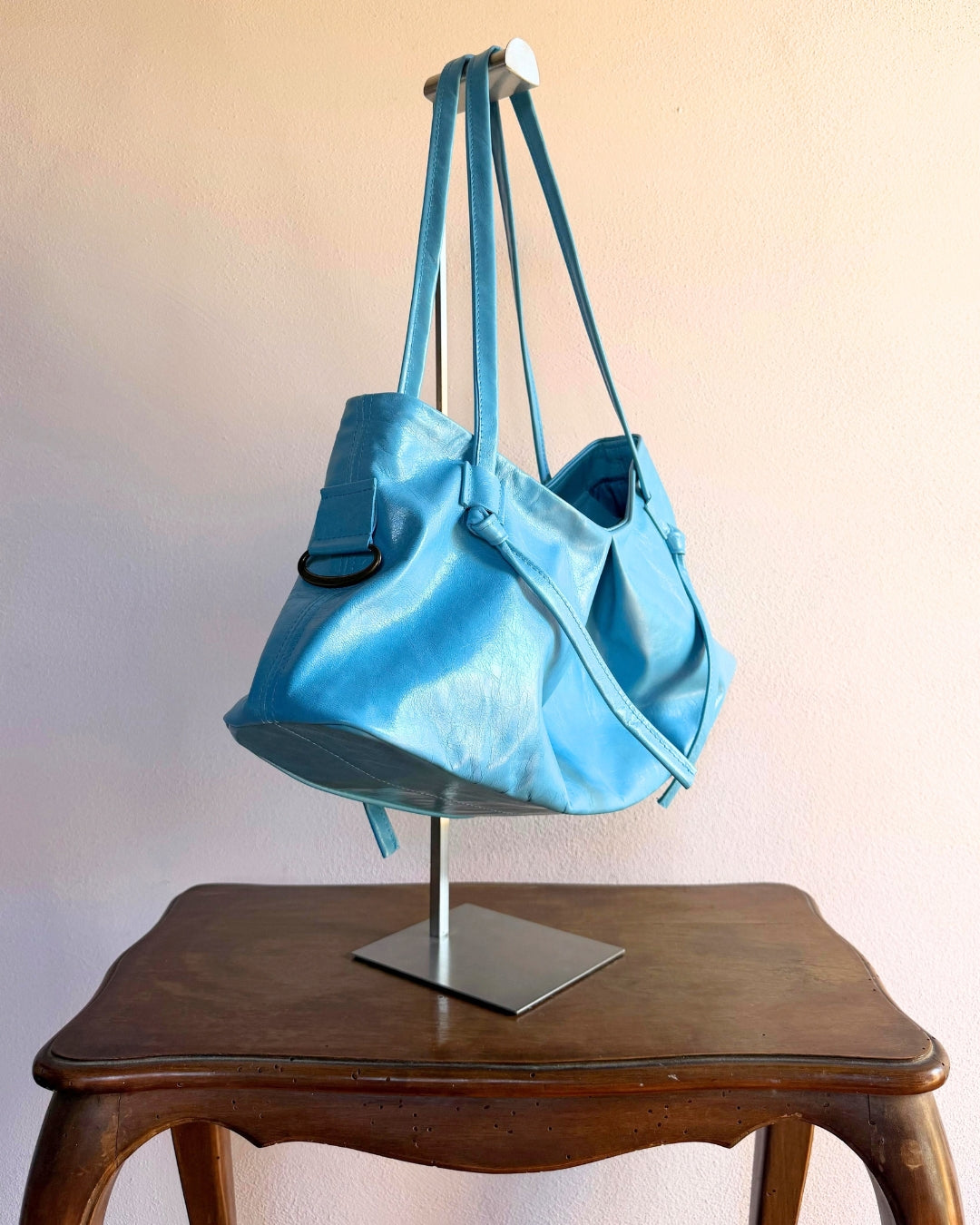 DUMPLING BAG IN ACQUA