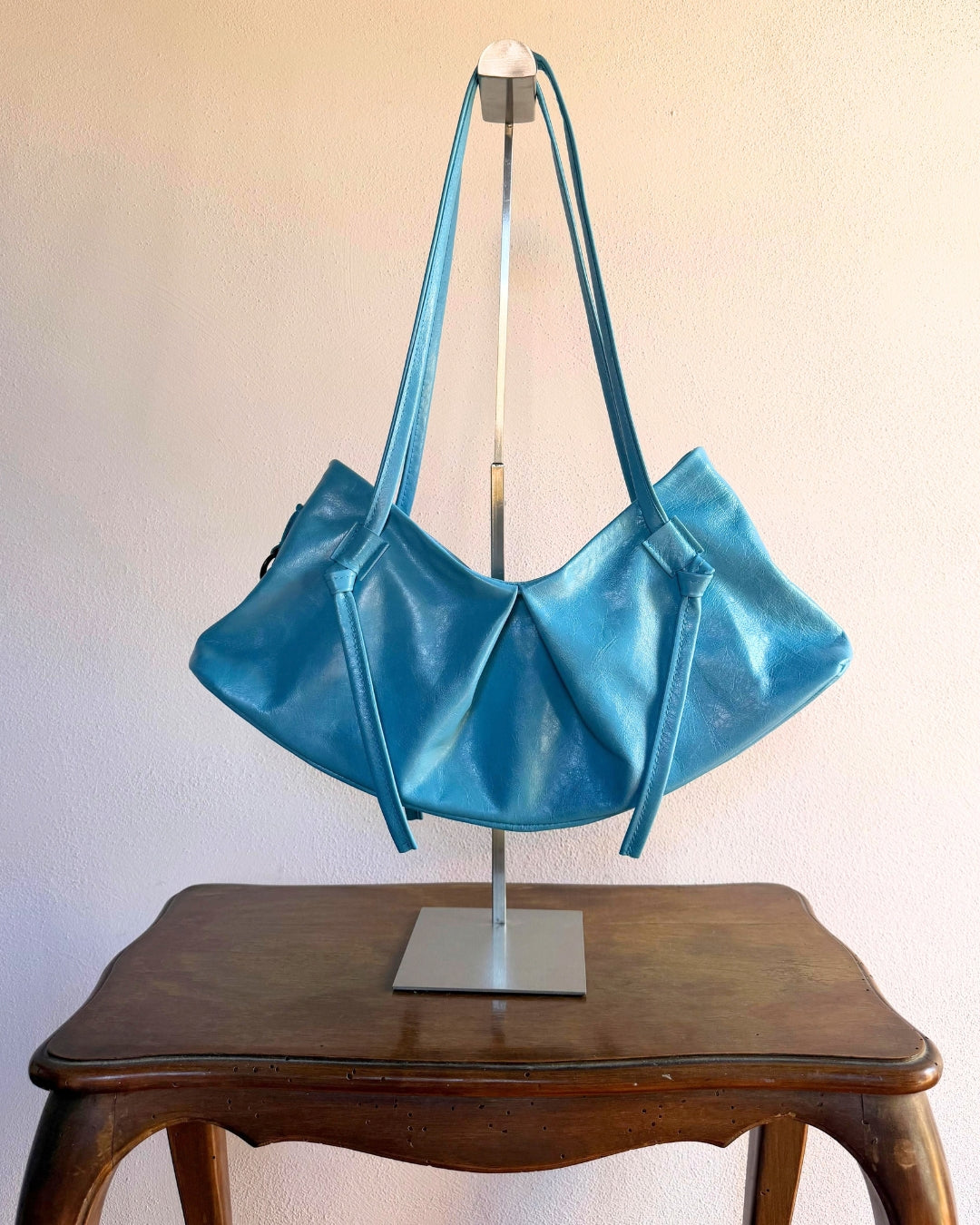 DUMPLING BAG IN ACQUA