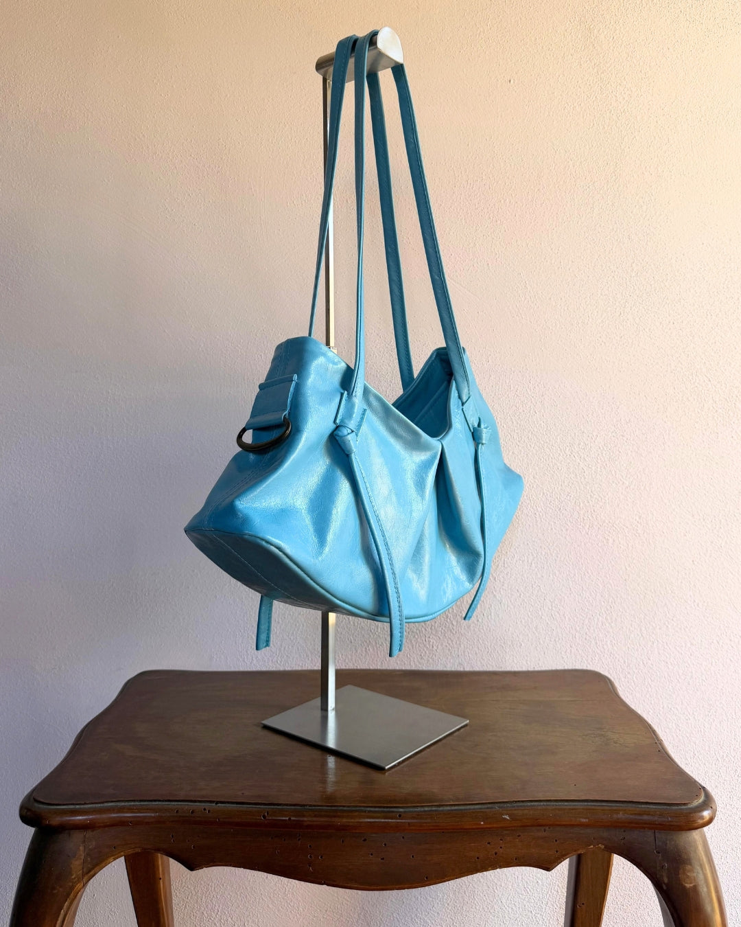 DUMPLING BAG IN ACQUA