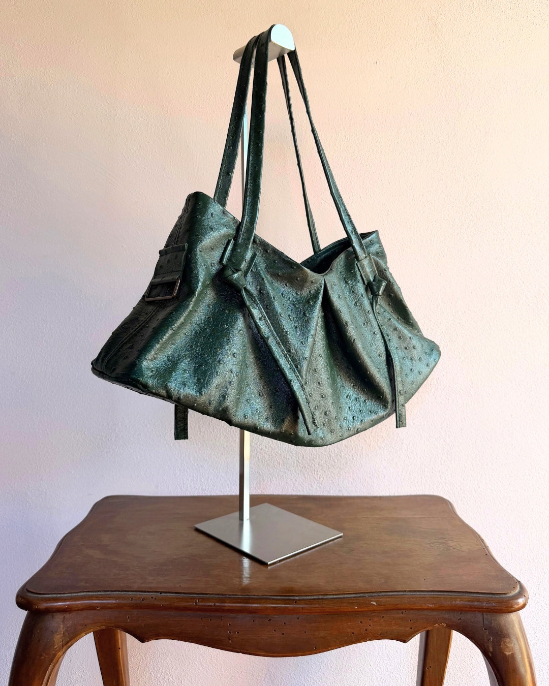 DUMPLING BAG IN MOSS