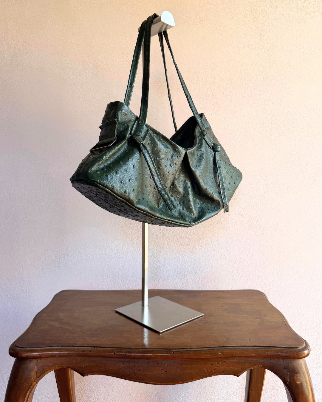 DUMPLING BAG IN MOSS