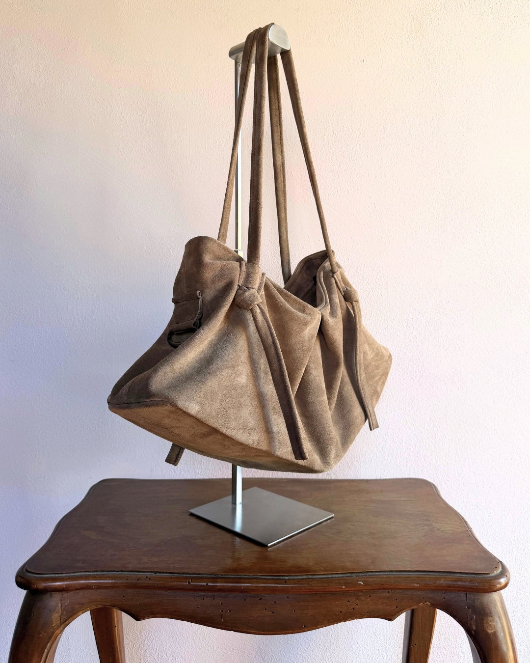 DUMPLING BAG IN CAPPUCCINO