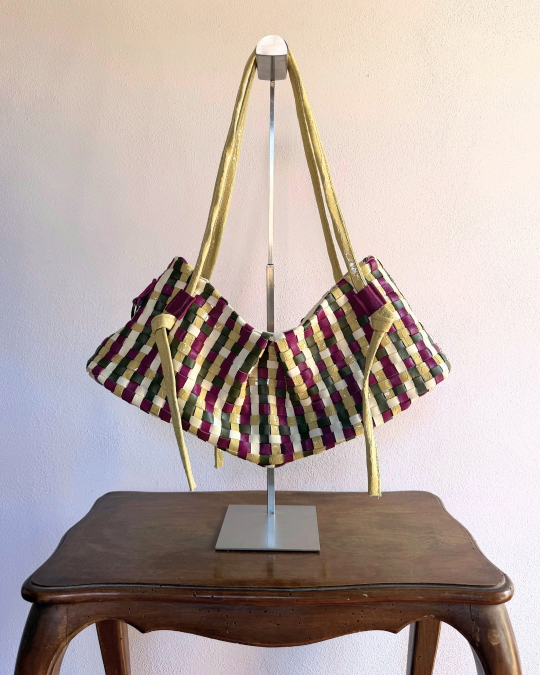 WOVEN DUMPLING BAG IN SPRING