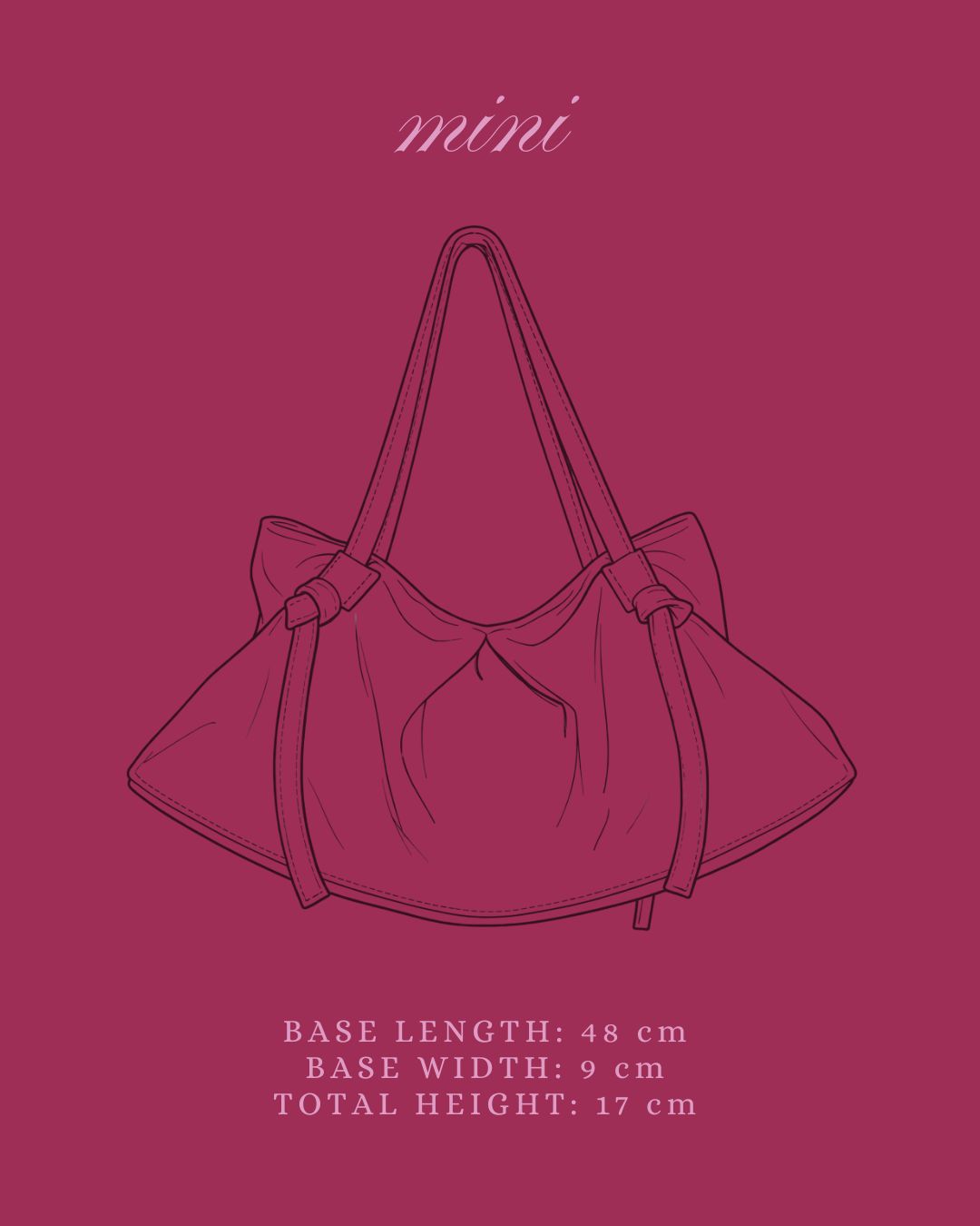 DUMPLING BAG IN BURGUNDY