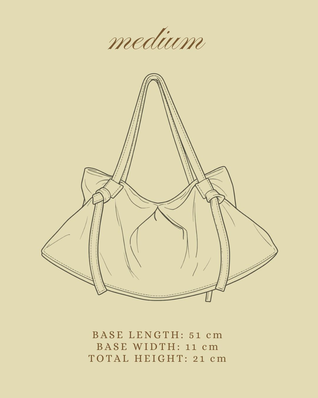 DUMPLING BAG IN BUTTER GLOSS