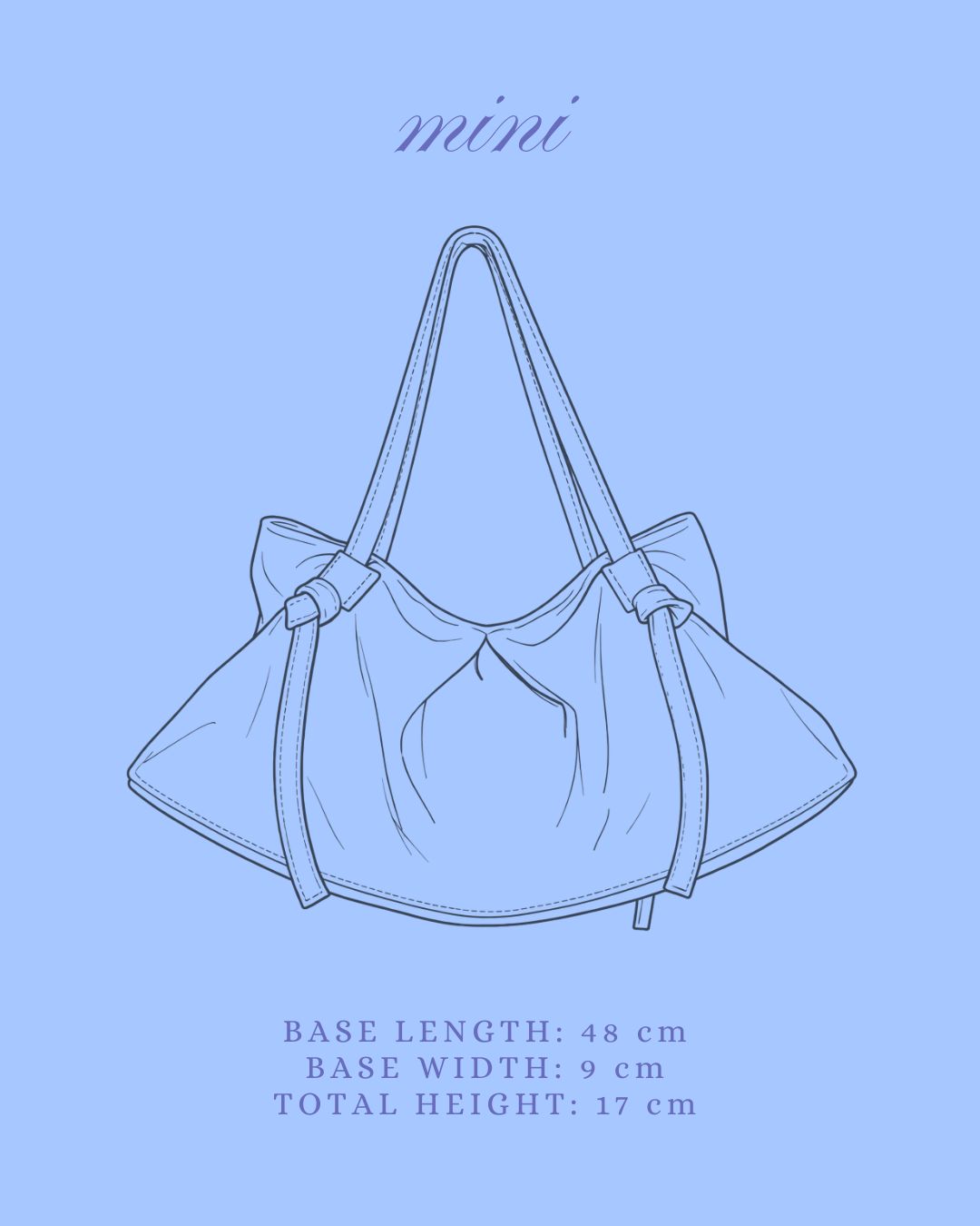 DUMPLING BAG IN INDIGO