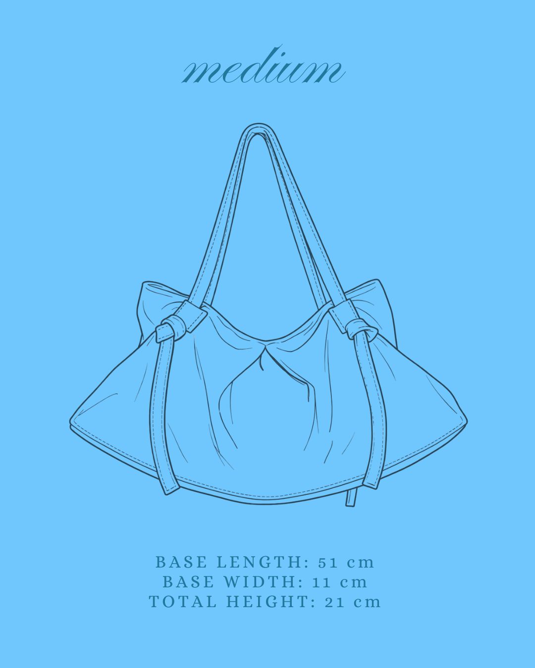 DUMPLING BAG IN ACQUA