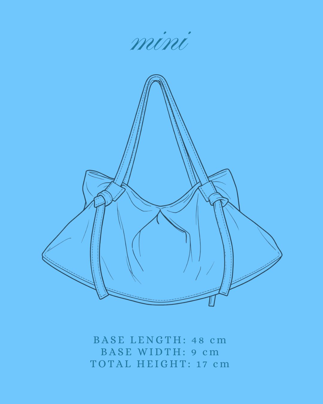 DUMPLING BAG IN ACQUA