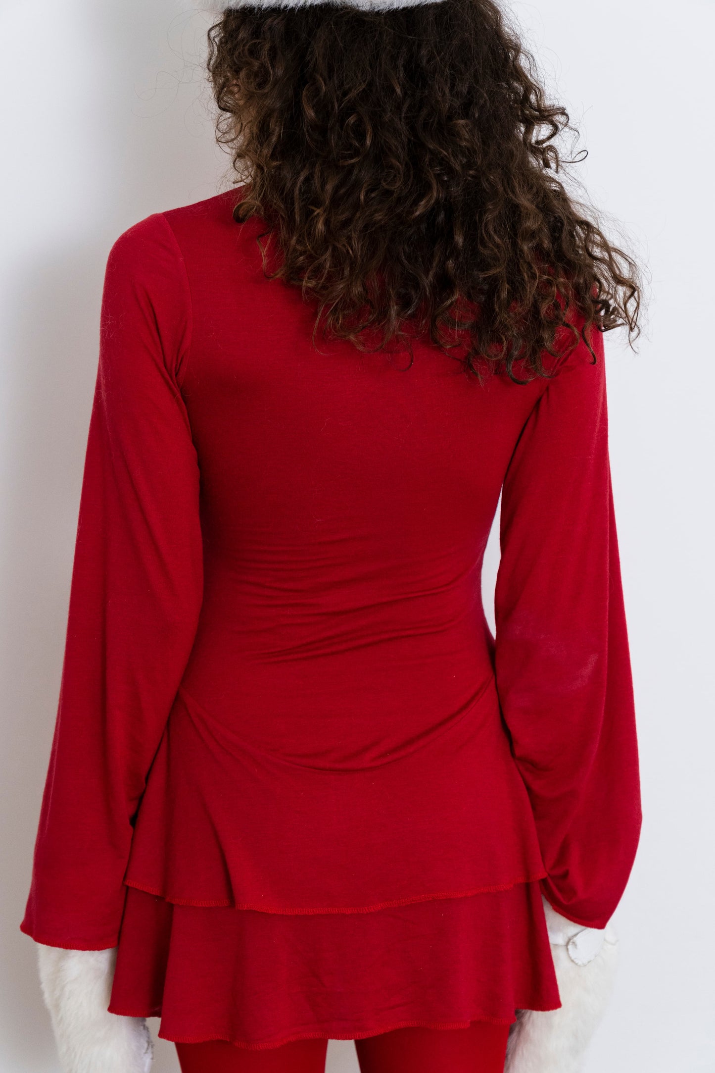 GIA MINI DRESS IN TRUE RED